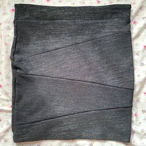Black & Sparkly Pencil Skirt